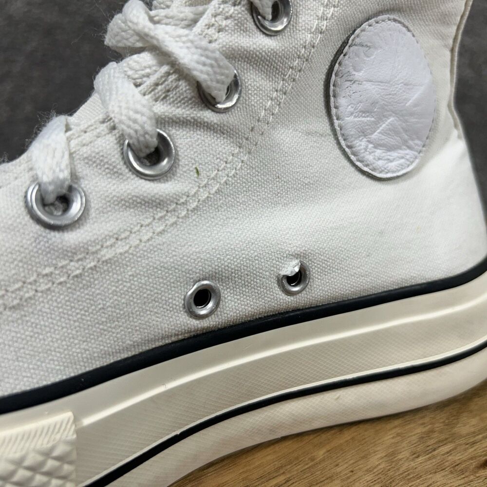 Converse All Star Hi Lift 171209C Women’s Size 7 White Platform Shoes Used - Picture 9 of 15